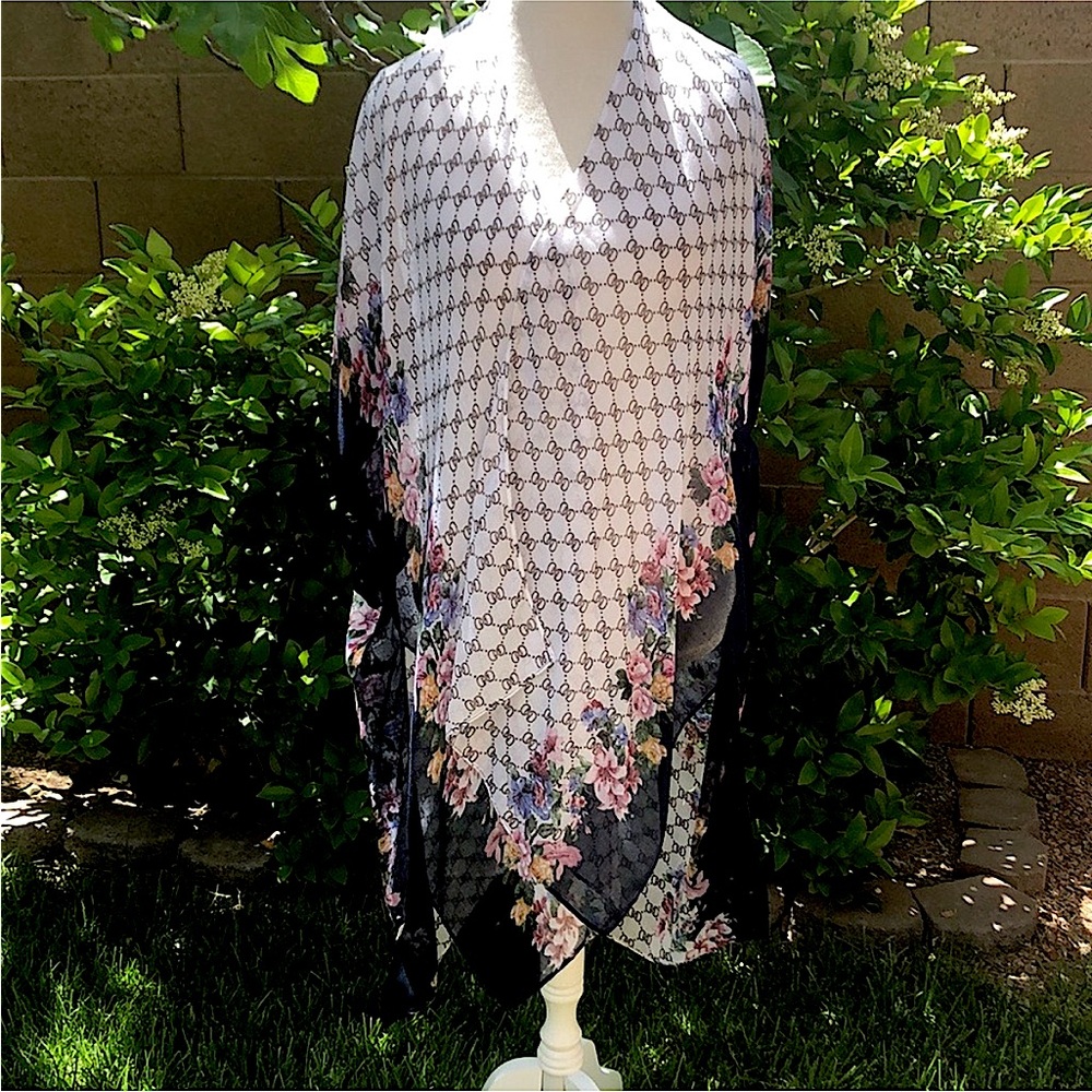 Floral Shawl Coverup